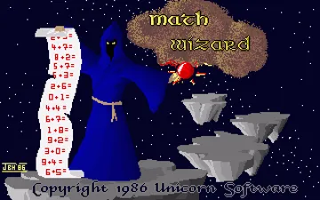 Math Wizard screen shot title